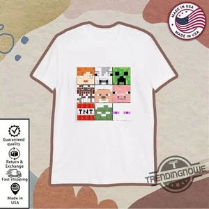 Mine*Craft Steve Mob Heads T-Shirt, Full Size S-5Xl - Picture 1 of 3