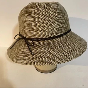 Cappello Cloche Sonoma Goods For Life® confezionabile con cravatta in ecopelle scamosciata nuovo con etichette - Foto 1 di 11