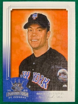 Roberto Alomar - 2003 Donruss Diamond Kings #122 - New York Mets Baseball Card - Image 1 of 3