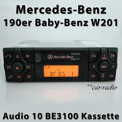 Original Mercedes 190er Radio Audio 10 BE3100 Becker Kassettenradio C-Klasse - Bild 1 von 4