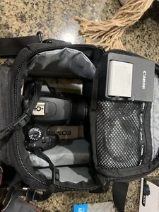 Canon EOS Rebel XS Digital Camera With Lens Battery/charger, Bag- Black - Picture 1 of 6