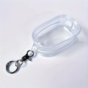 2Pcs Clear Figure Display Bag with Keychain, PVC Storage Bag, Cabin Transparent - Picture 1 of 7