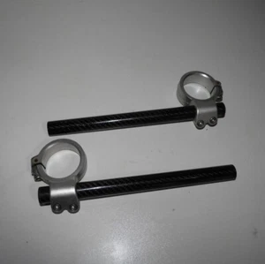 Ducati 1098 1098s Paire de Demi guidon Carbone - Aluminium - Picture 1 of 5