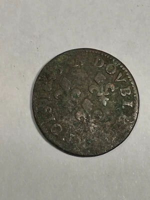 Monnaie Royale France Double Tournois Louis XIII 1643 A (10-41) - Photo 1/3