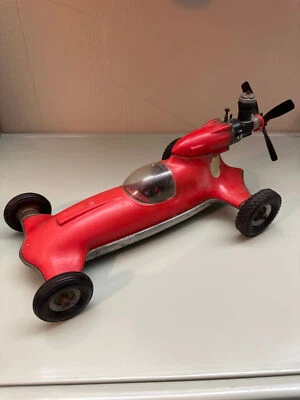 Vintage COX Prop Rod Aluminum Chassis Thimble Drome Tether Car #8 - Image 1 of 4