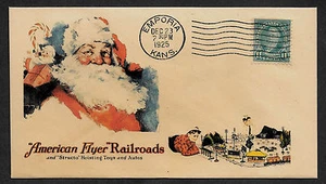 1925 American Flyer Trains Xmas Featured on Collector's Envelope *A312 - Imagen 1 de 1