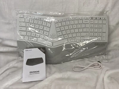 Wireless Scissor Switches Ergonomic Rechargeable Keyboard for Windows Mac PC - Image 1 of 4