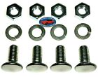 7/16-14x1 Stainless Capped Flat Pan Head Front Rear Bumper Bolts Fits Chrysler G Jeep Grand Wagoneer
