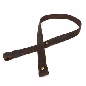 TOURBON Hunting Rifle Sling Gun Strap Buffalo Hide Leather 2 Points Carrier Belt - Bild 1 von 22