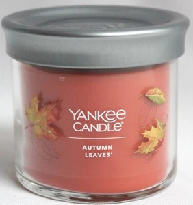Yankee Candle Autumn Leaves 4.3 Oz Small Glass Cylinder Scented Candle 1631839 - Picture 1 of 4