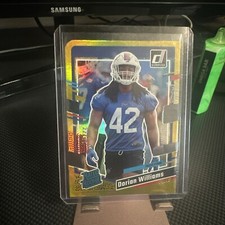 2023 Panini Donruss Rated Rookie Dorian Williams /25 Gold Die Cut