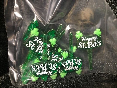 Feliz Día de San Patricio Cupcake Topper / 12 ct / NUEVO / Día de San Patricio Foto 1 de 3