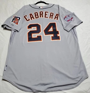 AUTHENTIC MAJESTIC 52 2XL MIGUEL CABRERA DETROIT TIGERS COOL BASE 2012 WS JERSEY - Picture 1 of 5