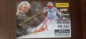 Christa Kinshofer Güthlein Autogrammkarte Original Signiert Ski Alpin Völkl Uvex