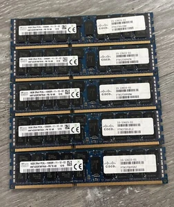 5 each-HYNIX 16GB 2Rx4 pc3-12800r Registered  Server RAM HMT42GR7MFR4C-PB #S-31 - Picture 1 of 2