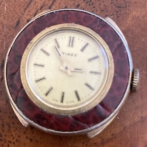 Timex Ladies Wind Up Watch 1974 Made in Portugal Unique case for Parts Repair - Picture 1 of 3