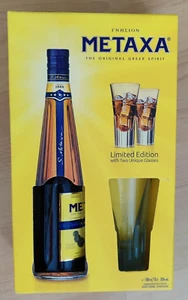 Metaxa 5* 38%, 0,7 Liter + 4 Gläser UND Messbecher/ Cocktail Messbecher - Bild 1 von 20