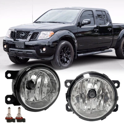 For 2005-2019 Nissan Frontier Factory Bumper Halogens Fog Lights Driving Lamps - Image 1 of 4