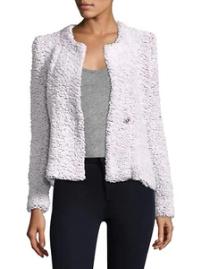 IRO Ecru White Twiggy Wool/Cotton Blend Jacket Size 40 - Picture 1 of 12