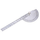 Protractor 0-180° Rotary Angle Finder Stainless Steel Machinist Ruler Gauge Tool