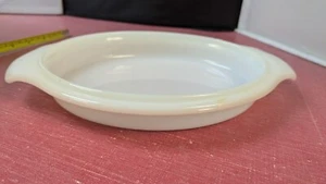Cubierta de tapa ovalada de vidrio de leche de colección para reemplazo de plato para hornear cazuela - Imagen 1 de 4