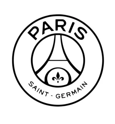 Autocollants logo Paris Saint Germain autocollants pour ordinateur portable voiture art mural fan de football - Photo 1/2