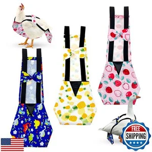 Zaruatu 3 Pieces Chicken Diapers for Hens Pet Duck Diapers Reusable Chicken D - Picture 1 of 5