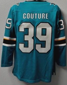 Camiseta deportiva para hombre NHL San Jose Sharks #39 Logan Couture Fanatics talla: L verde azulado - nueva sin etiquetas - Imagen 1 de 11