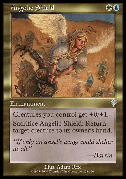 Angelic Shield ~ Moderately Played Invasion MTG Magic UltimateMTG Multi-Color Ca - Image 1 of 1