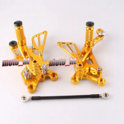 Juego de estriberas traseras reposapiés trasero para Yamaha YZF R6 2006 2007 2008 2009 2010 Foto 1 de 4