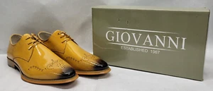 Giovanni Owen Scotch Mens Size 13 Lace Up Brogue Oxford Leather Dress Shoes NEW - Picture 1 of 22