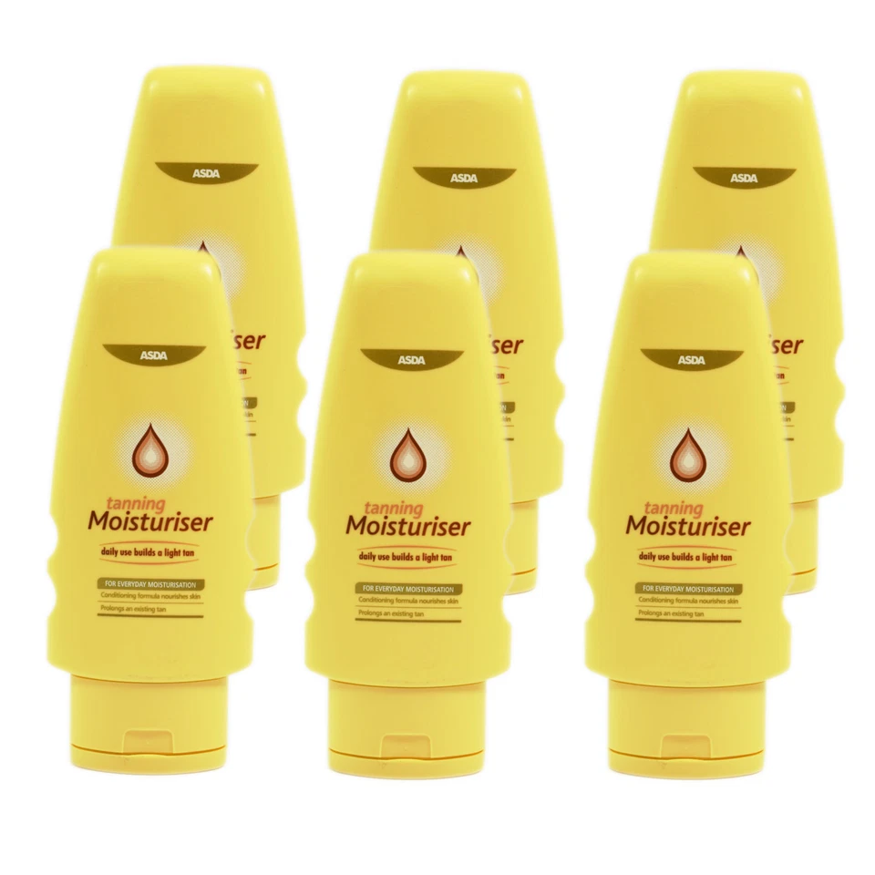 6x Asda Tanning Moisturiser For Everyday Moisturisation 200ml
