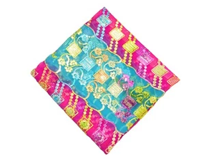 Vintage indischer Georgette Dupatta Perlen Handstickerei Schal Schleier Stola Hijab - Bild 1 von 9