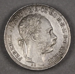 1885 Hungary Silver Forint - Picture 1 of 2