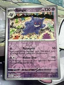 Gengar 094/165 Reverse Holo Pokemon Scarlet & Violet 151 - Picture 1 of 2