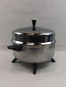 VTG Farberware Electric Multi Cooker Domed Stainless Fryer Slow Cooker Roaster # - Picture 1 of 16