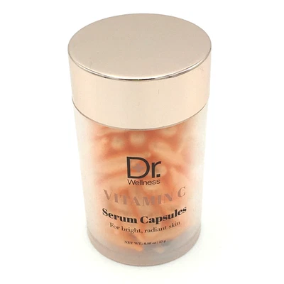 DR WELLNESS Vitamin C Serum Capsules For Bright Radiant Skin 90 Face NEW sealed - Image 1 of 4