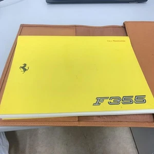 Ferrari F355 Owner's Manual With Manual Porch Document case Factory Original - Picture 1 of 7
