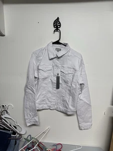 Tractor Women’s Jean Jacket White Size Small - Picture 1 of 5