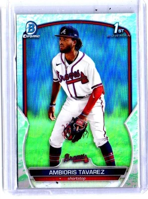 2023 Bowman Chrome Prospects Ambioris Tavarez #BCP-33 Lunar Glow Refractor 1st - Image 1 of 2