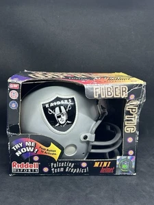 Vintage Oakland Raiders Riddell Mini Football Helm Fiber Optic NFL Logo Light - Bild 1 von 17