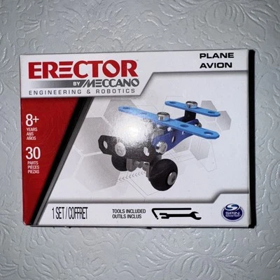 Kit de construcción de maquetas de metal Erector by Meccano PLANE juguete artesanías NUEVO EN CAJA Foto 1 de 4