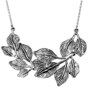 NUEVO SIN ETIQUETAS O Paz Plata Esterlina 925 Pesado Multi Hoja Collar Israel PZ - Imagen 1 de 11