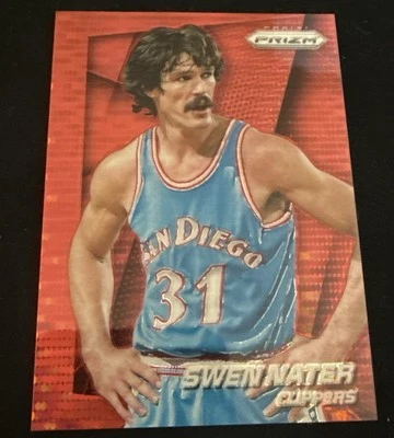 2014-15 Prizm RED Pulsar 1/25 Swen Nater San Diego Clippers SSP - Image 1 of 2