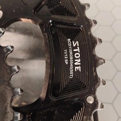 Stone 55/40 Shimano 11/12s Chainrings 110 4 Bolt - Image 1 of 3