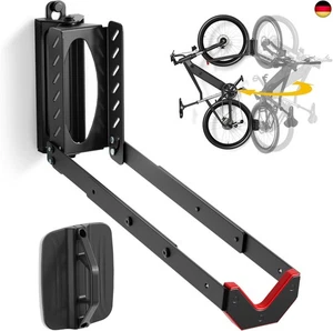 monTEK Schwenkbare Fahrrad Wandhalterung, Fahrradhalterung Wand ohne schweres - Bild 1 von 9