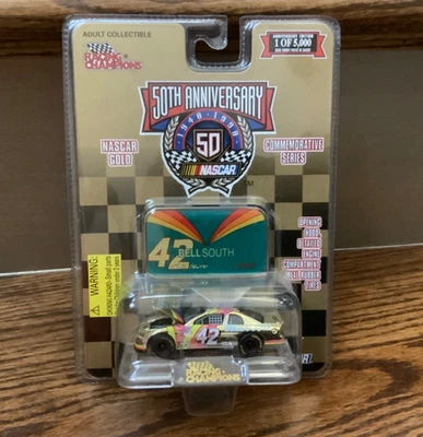 Coche Joe Nemechek 1:64 Racing Champions 1998 NASCAR 50 aniversario oro #42 Foto 1 de 4