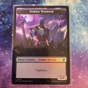 Zombie Warrior 9 / Zombie Army 8 - Token - Foil - DRC - NM - MTG - Picture 1 of 2