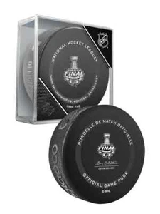 2021 NHL Stanley Cup Final Game (Five) Lightning vs Canadiens Game Puck W/Cube - Picture 1 of 1