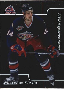 2001-02 (HKY) BAP Signature Series #8 Rostislav Klesla